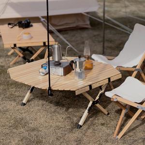 Rolling Picnic Foldable Camping Cooking Table
