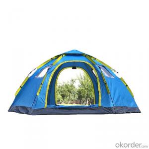 Hexagon automatic quick-open tent for 5~8 people camping in Oxford