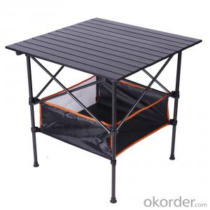 Outdoor Portable Folding Aluminum Roll-up Picnic bbq Camping Foldable Table