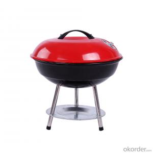 Small Charcoal Grill Barbecue Grill with Locking Lid for Camping