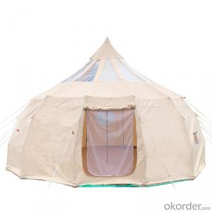 Factory price luxury bell tent glamping tent Indian outdoor camping resort bell tents