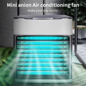 LED Light Personal Mini Air Cooler for Office and Room USB Air Conditioner Fan