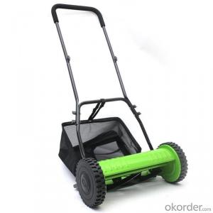 Unpowered hob lawn mower type hand lawn pushing machine