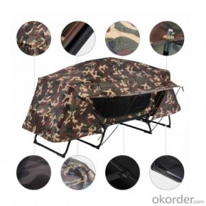 Folding Camping Tent with Sleeping Bed Portable tent above off the ground